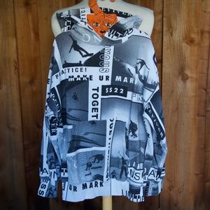 Moto 100% Cotton Matt Skateboarding Print Pullover Hoodie In Sk8 News Kids 12Y